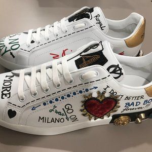 dolce and gabbana jeweled sneakers